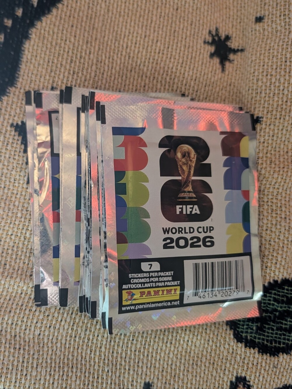 15 Panini FIFA World Cup 2026 Factory Sealed Sticker Packs Lot